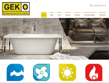 Tablet Screenshot of geko.co.at